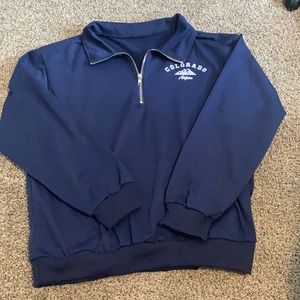 quarter zip Colorado sweater!